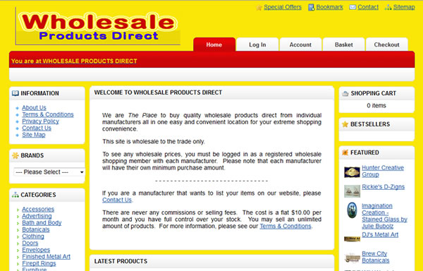 USA Wholesalers and Retailers selling wholesale pricing on the internet direct from the manufacturers and vendors.