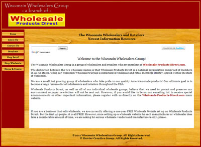 The Wisconsin Wholesalers Group helps small manufacturers and small businesses sell their products wholesale to retail businesses with online shopping services.