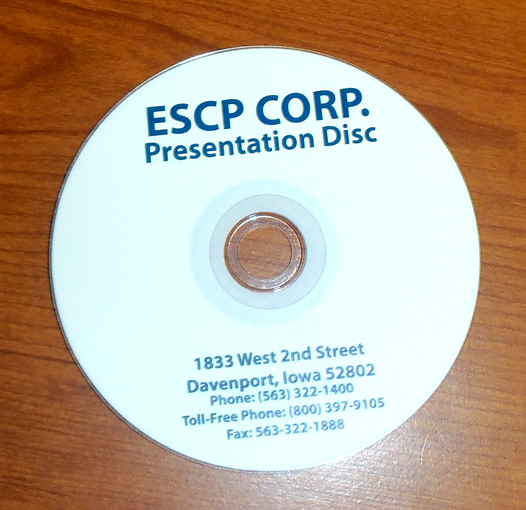 Custom Designed Label for Slideshow Presentation DVD is a Great Marketing Tool